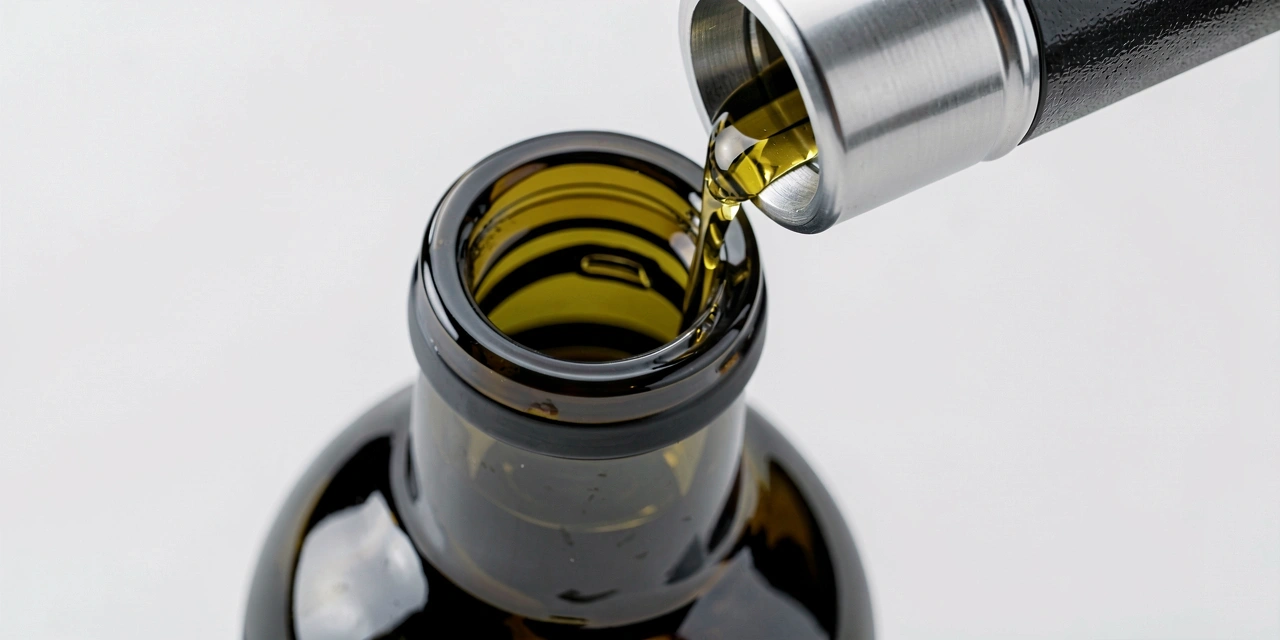 Detalle de aceite de oliva premium