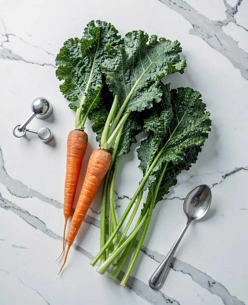 Vegetales frescos en superficie de mármol